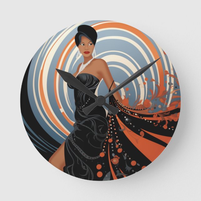 POWER DER SCHÖNHEIT #2 RUNDE WANDUHR (Vorderseite)