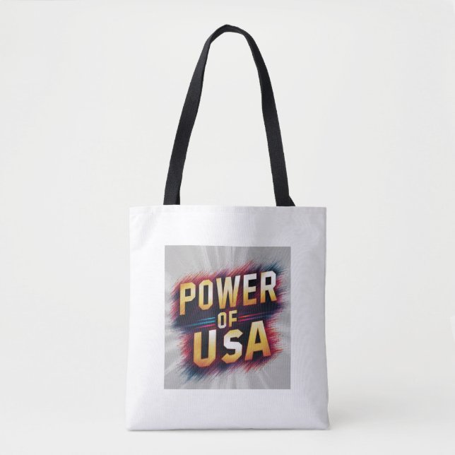 Power der USA Tote Bag - Patriotic Tasche (Vorderseite)