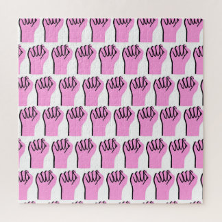 Power des Feminismus: Symbolisches Vintages Muster