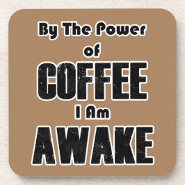 Power des Kaffees Getränkeuntersetzer