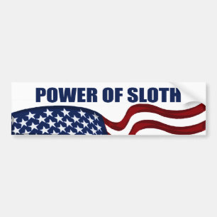 Power des Sloth-Autoaufklebers Autoaufkleber