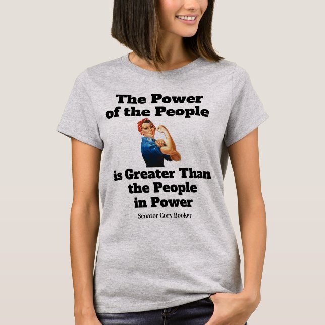 Power des T - Shirt des Volkes (Vorderseite)