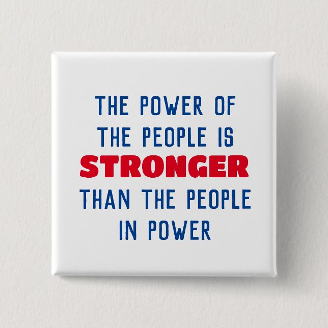 Power des Volkes Button (Vorderseite)