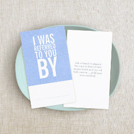 Power/Druckwaschkarte Empfehlungskarte