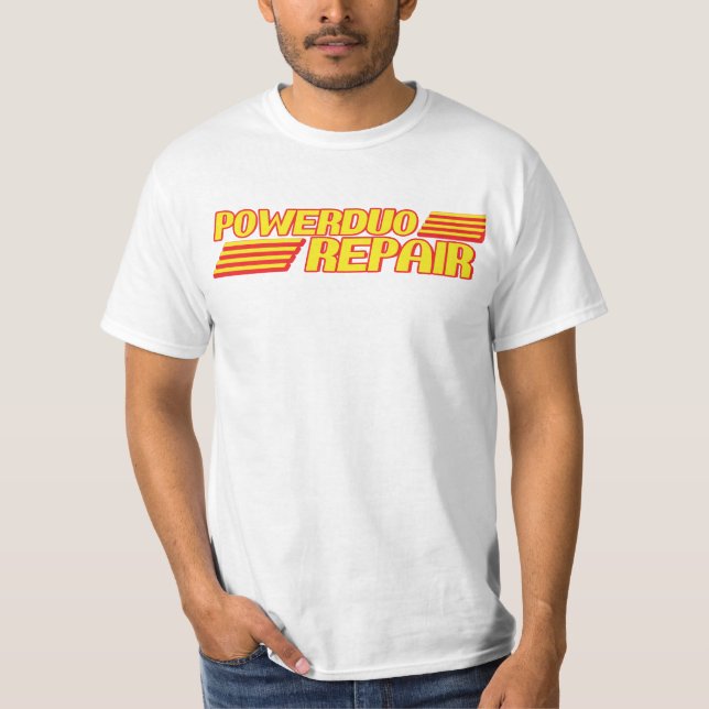 Power-Duo-Reparatur-Shirt T-Shirt (Vorderseite)