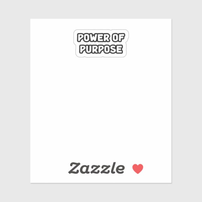 Power eines zielgerichteten, sinnvollen Lebens Aufkleber (Blatt)