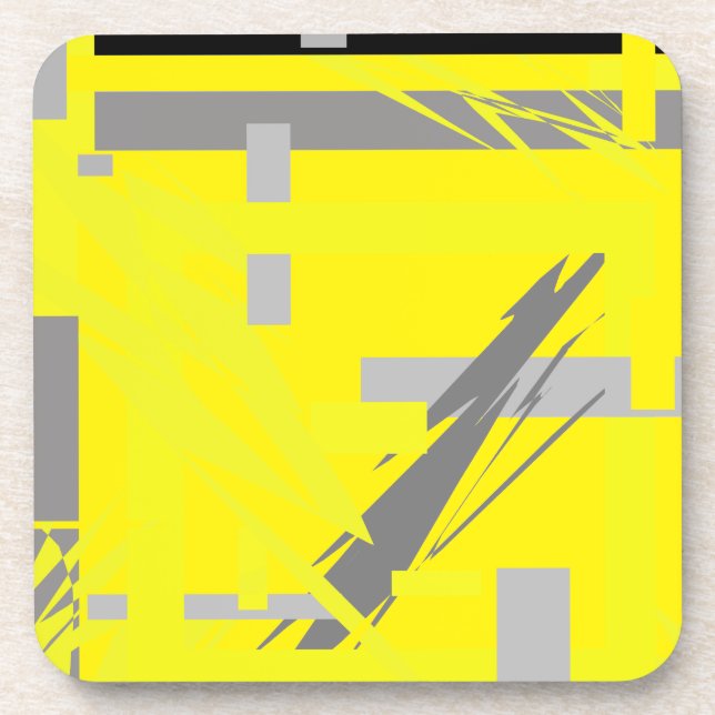 Power Energie Abstrakte Kunst Getränkeuntersetzer (Vorderseite)