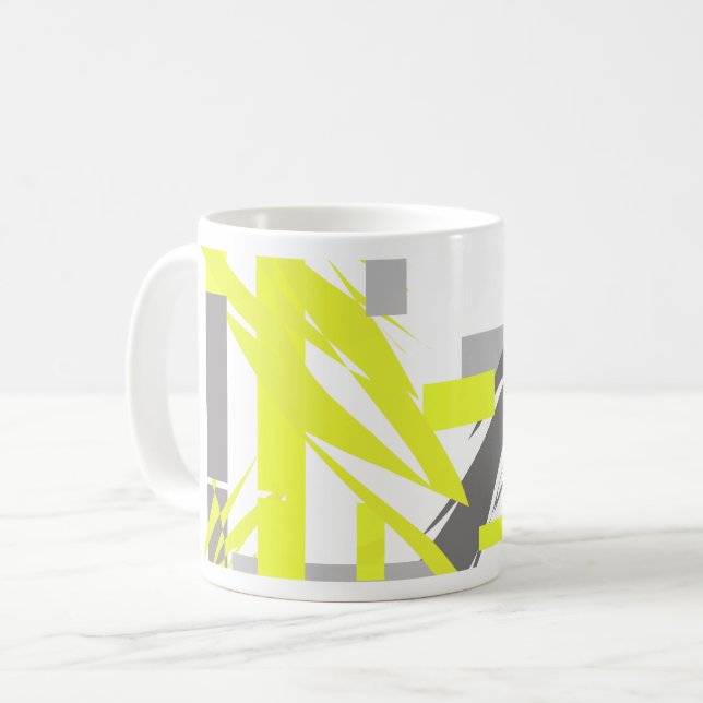 Power Energie Abstrakte Kunst Kaffeetasse (Vorderseite Links)