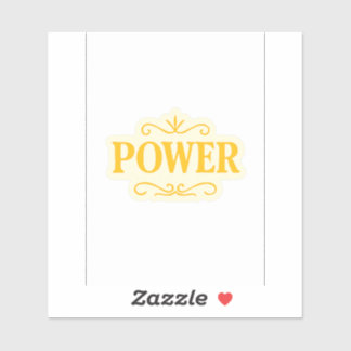 Power - FaithFuel Gold Luxe Sticker für Spirituell