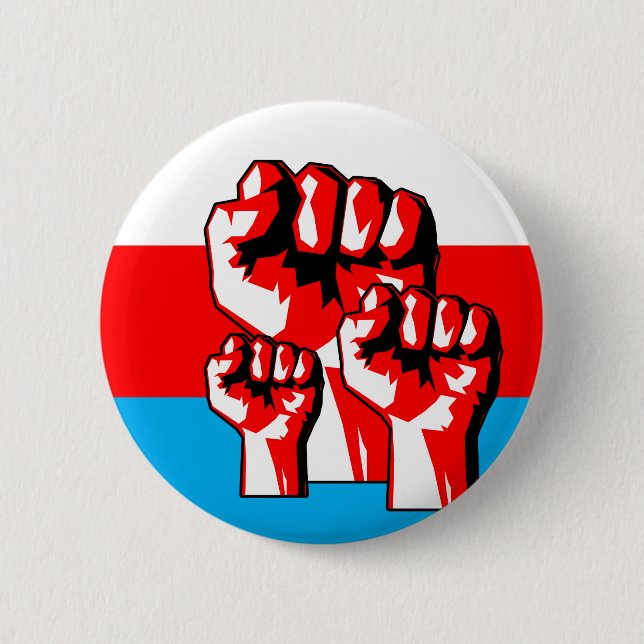 Power Faust Button (Vorderseite)