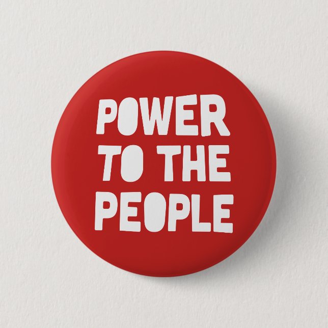 Power für die Menschen Button (Vorderseite)