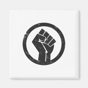 Power für einfache Black Life-Materialproteste Magnet