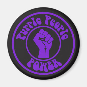 Power für lila Menschen Magnet