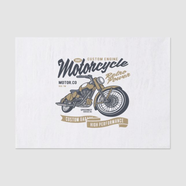 Power für Motorradrückführung Seidenpapier (Vorderseite)