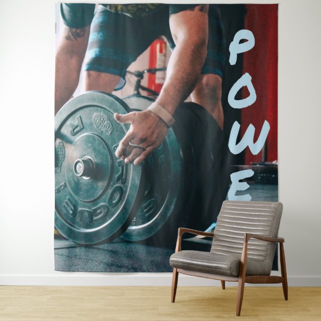 Power Gewicht Lifting Gym Health Wandteppich (Beispiel)