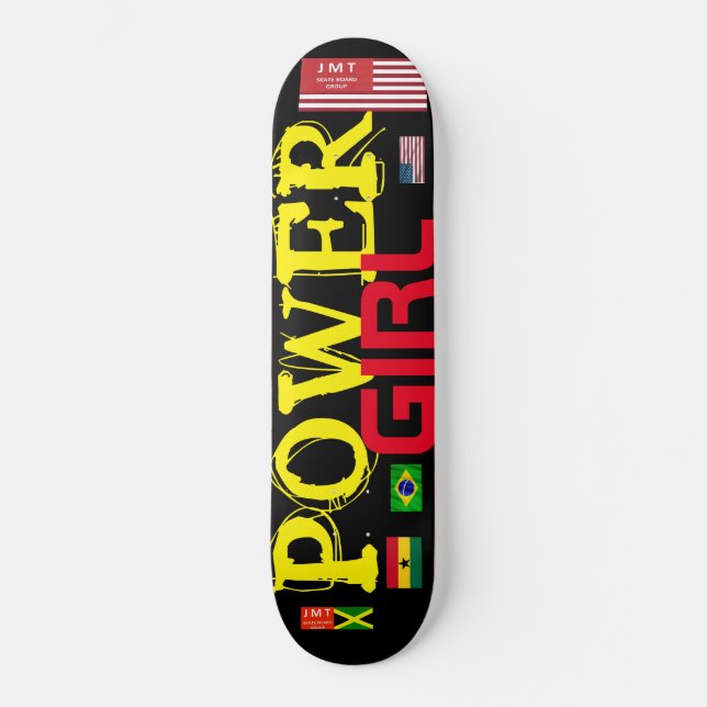 POWER GIRL Skateboard (Vorderseite)
