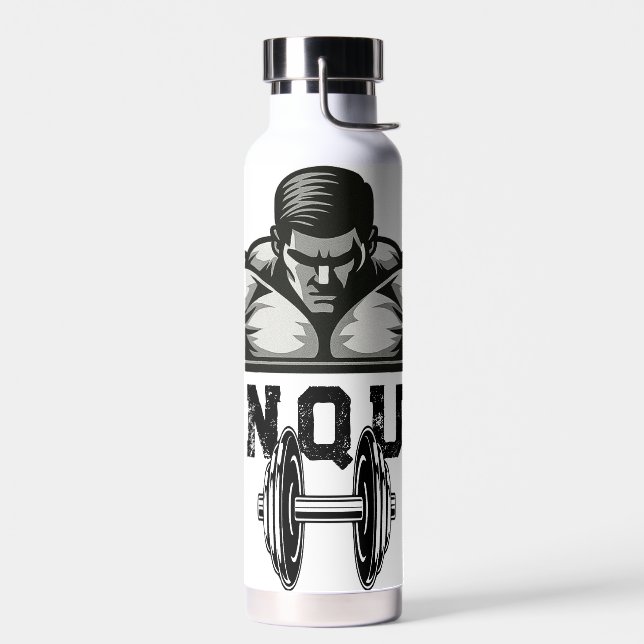 Power Grip Flasche Hardcore Muskeldesign (Links)