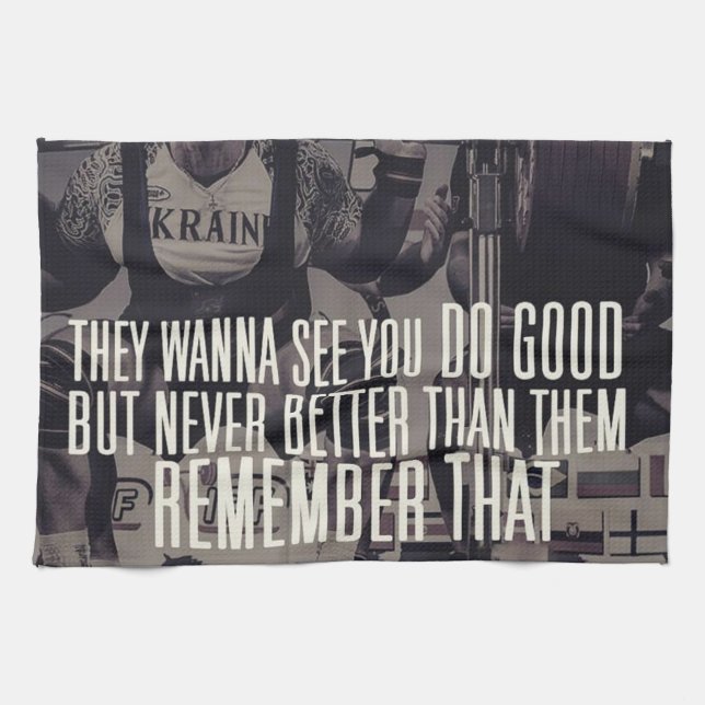 "Power Hebe" Squat Motivierend Handtuch (Horizontal)