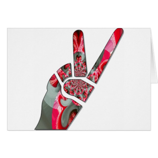 Power in der Palme: Der Zwei-Finger-Salute (Vorderseite (Horizontal))