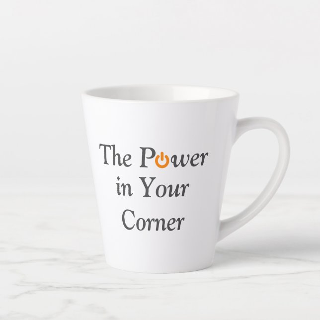 Power in Ihrer Ecke Lass uns diese Arbeitsmotivati Milchtasse (Rechts)