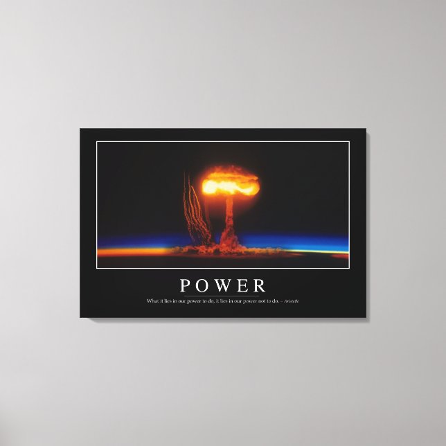Power: Inspiration Leinwanddruck (Vorderseite)