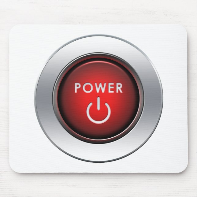 Power-Knopf Mousepad (Vorne)