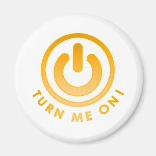 Power-Knopf - schalten Sie mich ein Magnet