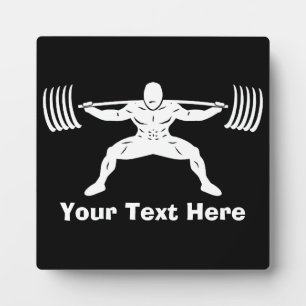 "POWER LIFTING"-Power-Squat-Logo - individuell anp Fotoplatte