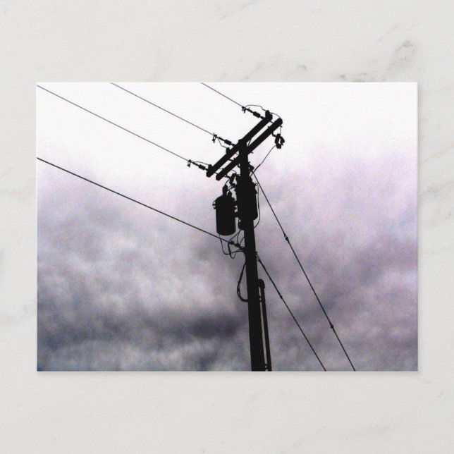 Power Lines Postkarte (Vorderseite)