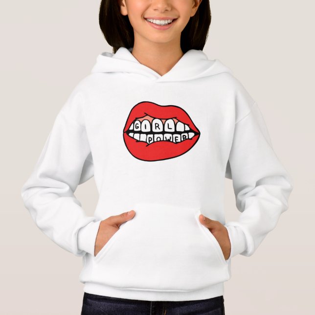 Power-Lippen Hoodie (Vorderseite)