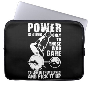 POWER. Motivierend Weiblichkeitsarbeit für Frauen Laptopschutzhülle