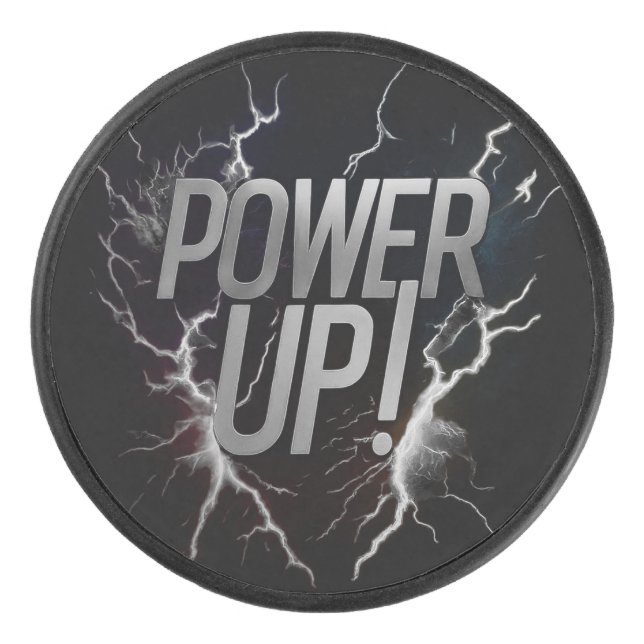 Power nach oben eishockey puck (Vorderseite)