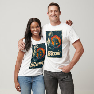 Power of Bitcoin Cryptocurrency Blockchain Design T-Shirt