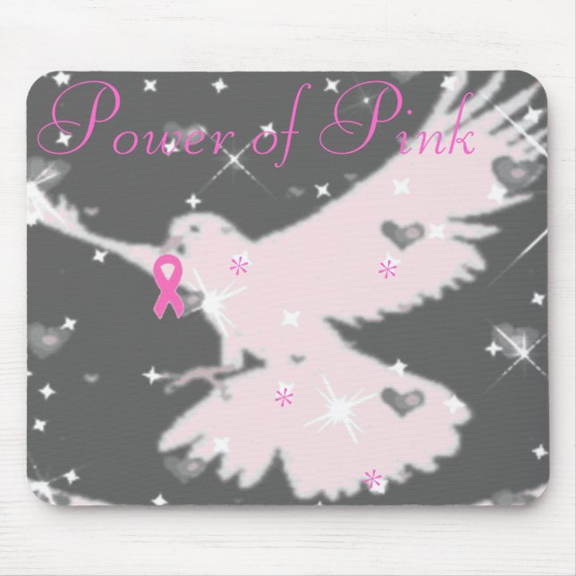 Power of Pink Ribbon Mousepad (Vorne)
