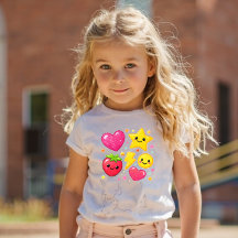 Power Pals™ Icon Mix Kinder-T-Shirt – Süße Sterne,