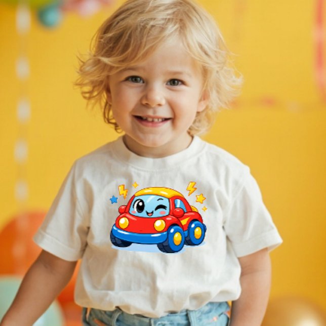 Power Pals™ Zoomy Car Toddler T-Shirt – Cute Racin (Von Creator hochgeladen)