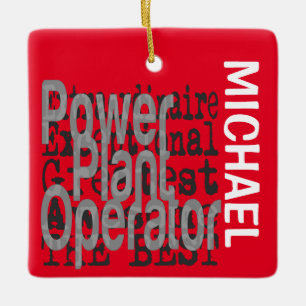 Power Pflanze Operator Extraordinaire CUSTOM Keramikornament