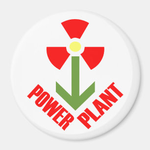 Power-Pflanzen-Magnet (schlicht) Magnet