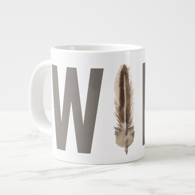 Power Quotes VII Jumbo-Tasse (Vorderseite Links)