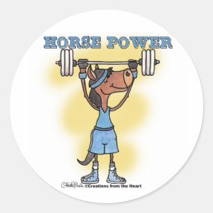 Power Runder Aufkleber