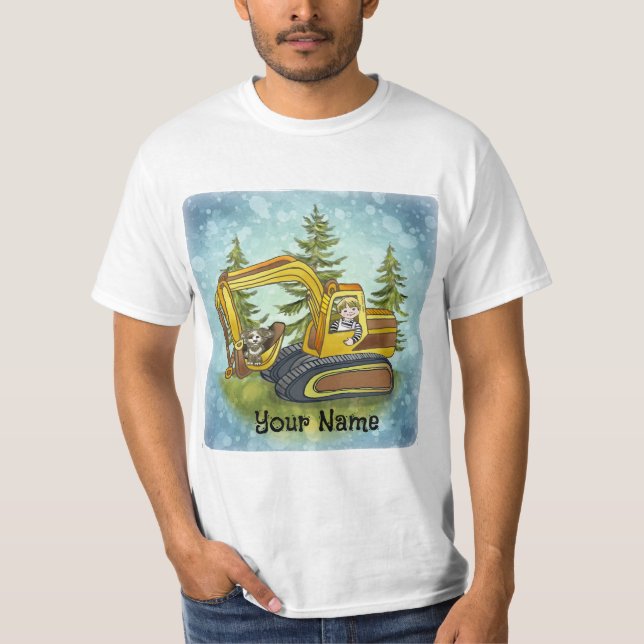 Power Shovel Kid T - Shirt (Vorderseite)