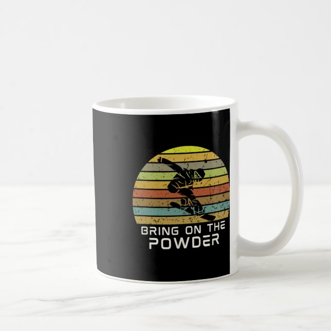Power Snowboarden Funny Snowboard mitbringen Kaffeetasse (Rechts)