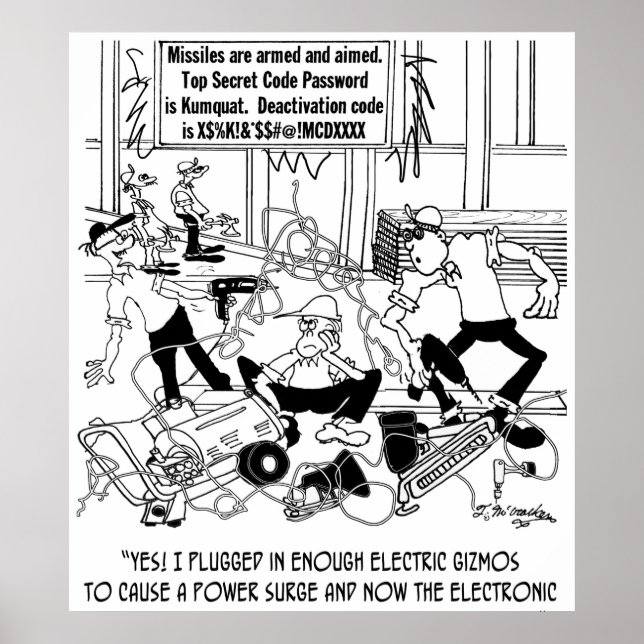 Power Surge Cartoon 7308 Poster (Vorne)
