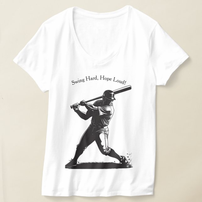 Power Swing – Baseballdesign im Comic-Stil T-Shirt (Ablage )