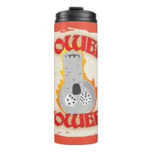 Power Tower Board Game Dice Slogan Design Fun Thermosbecher