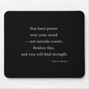 Power über deinen Geist Marcus Aurelius Stoic Phil Mousepad
