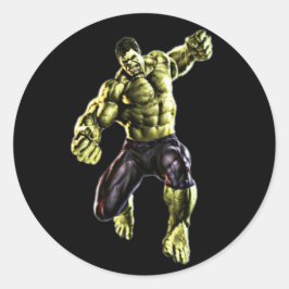 Power und Festigkeitsaufkleber Runder Aufkleber