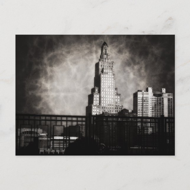 Power und Light Gebäude, Kansas City, Grunge Postkarte (Vorderseite)