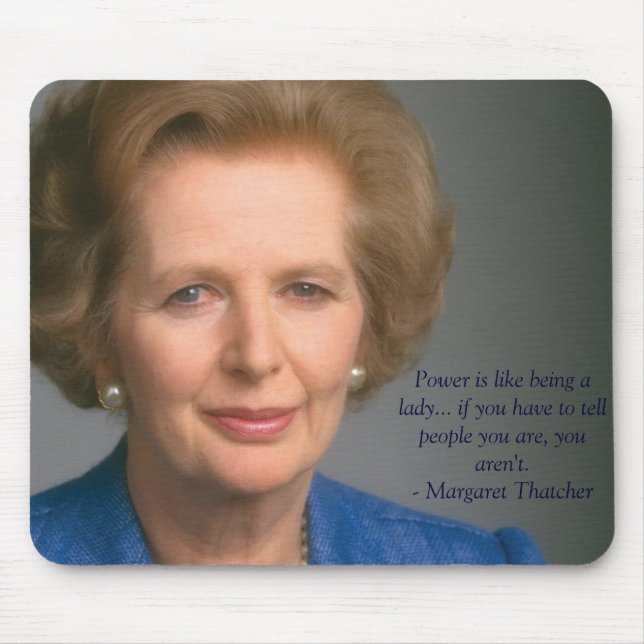 Power und Sein eine Frau - Frau Thatcher Mousepad (Vorne)