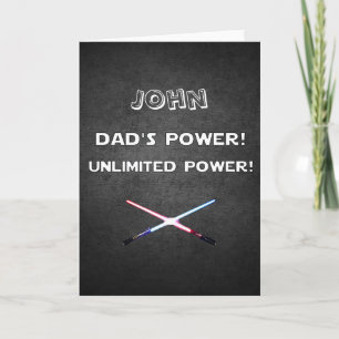 Power UNLIMITED POWER Lightsabers des benutzerdefi Karte